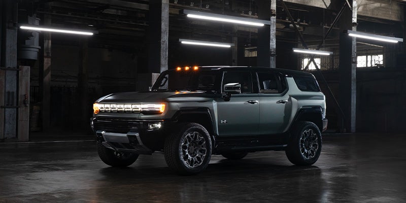 2024 GMC Hummer-EV-SUV parked in shade