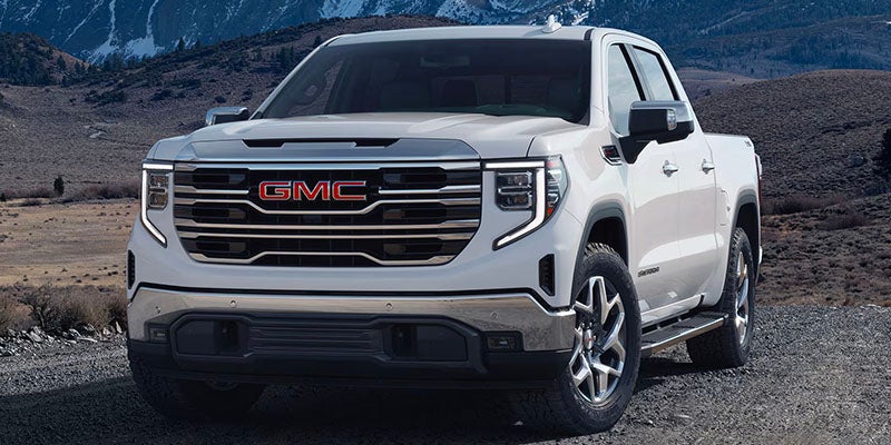 white 2025 GMC Sierra_1500 on road img