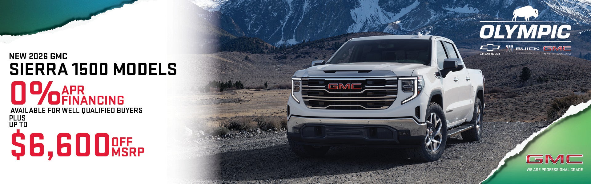 NEW 2026 GMC SIERRA 1500 MODELS